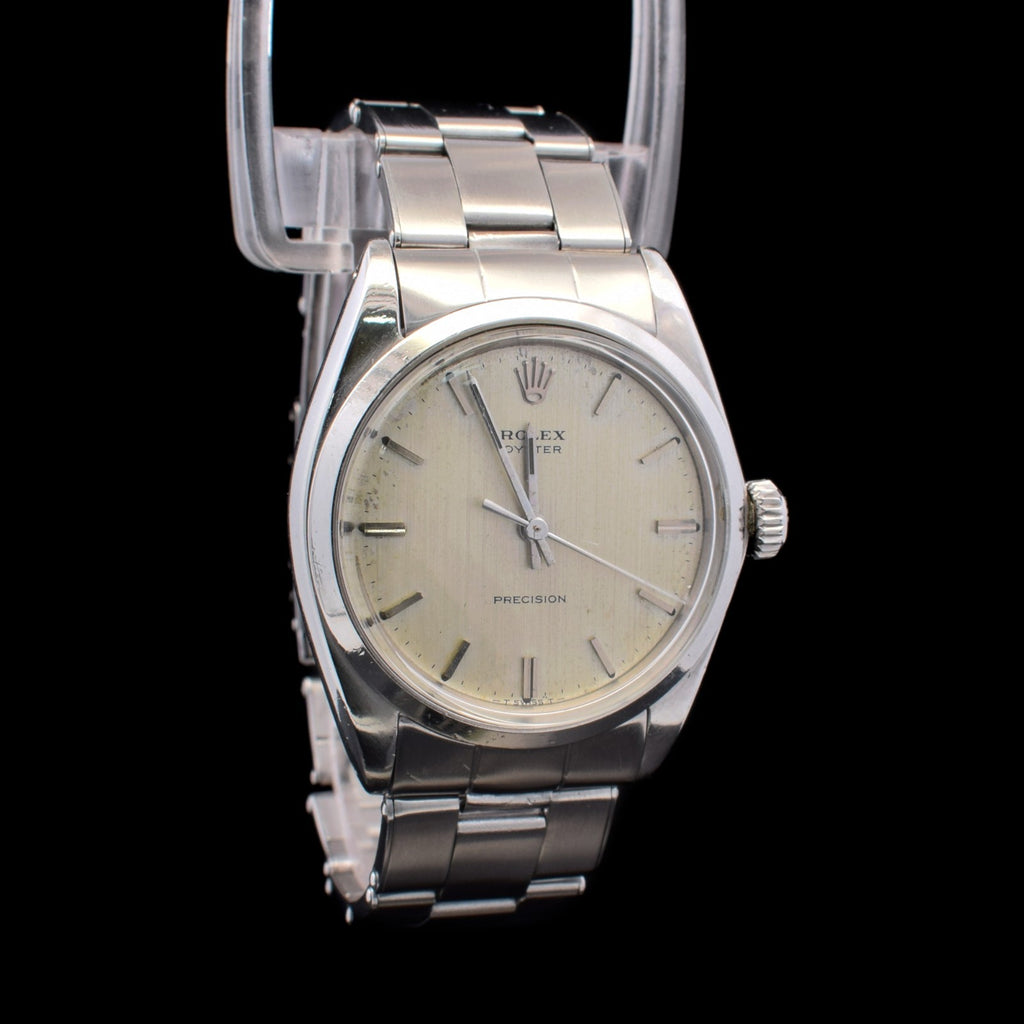 Rolex Oyster Precision 34mm | Silver Linen Dial | Manual Wind |  | Ref. 6426