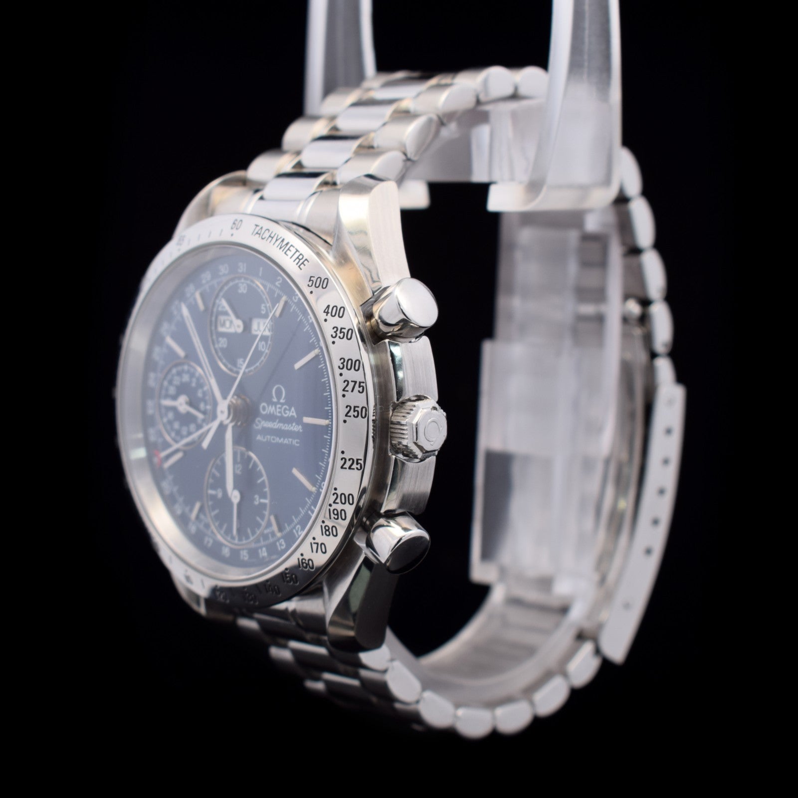 Omega Speedmaster Day-Date Triple Calendar | 39mm Blue Dial | 3521.80 I Card I