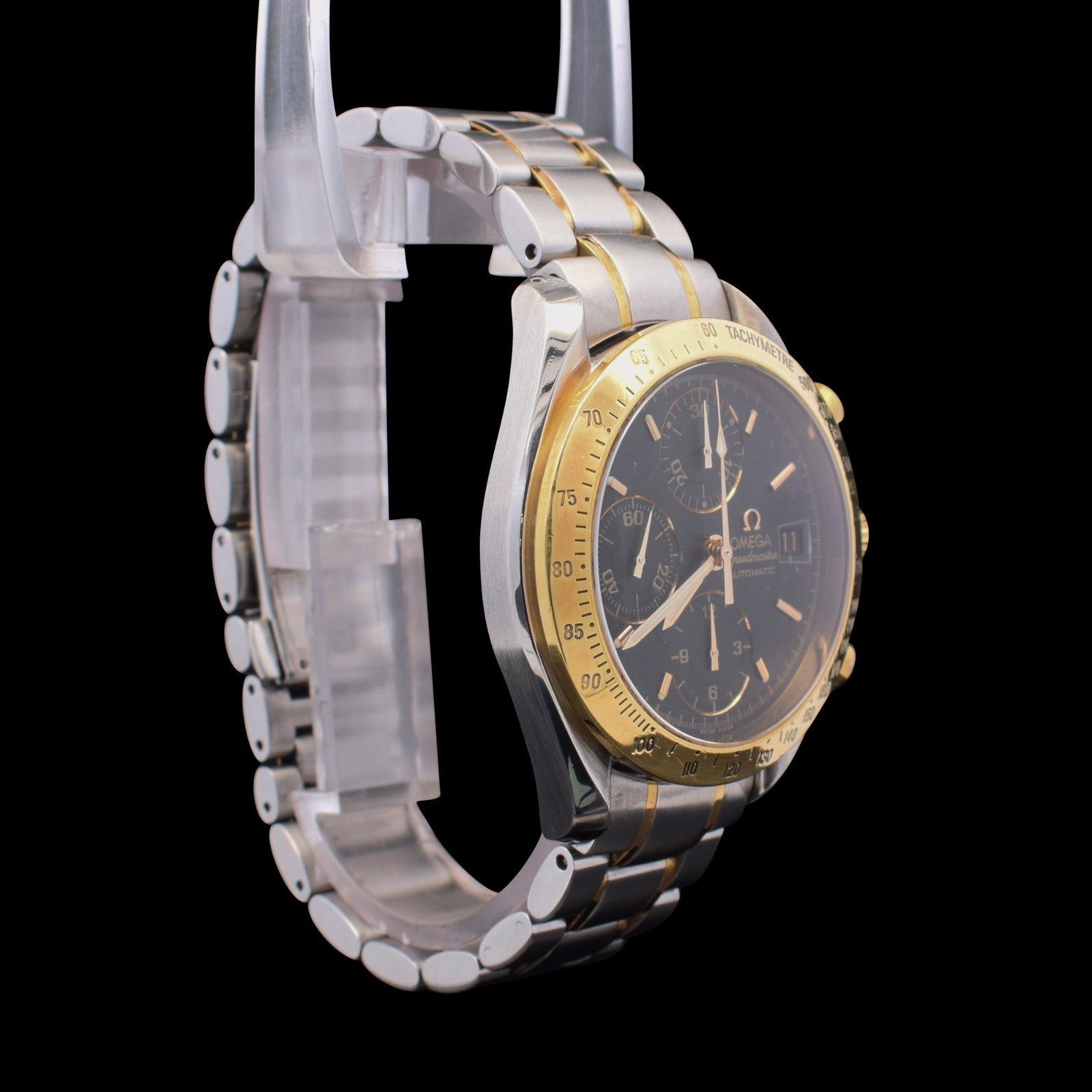 Omega Speedmaster Date Two Tone | 39mm | Black Dial | Ref 3313.50 with Card