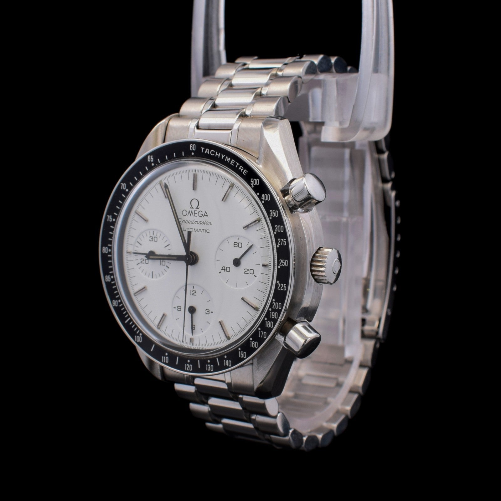 Omega Speedmaster Reduced Albino | Rare White Dial | Ref. 3510.20 with Card I