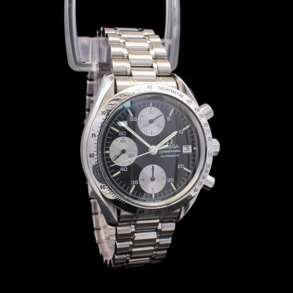Omega Speedmaster Date | Black Reverse Panda Dial | Yellow Patina I Ref. 3511.50