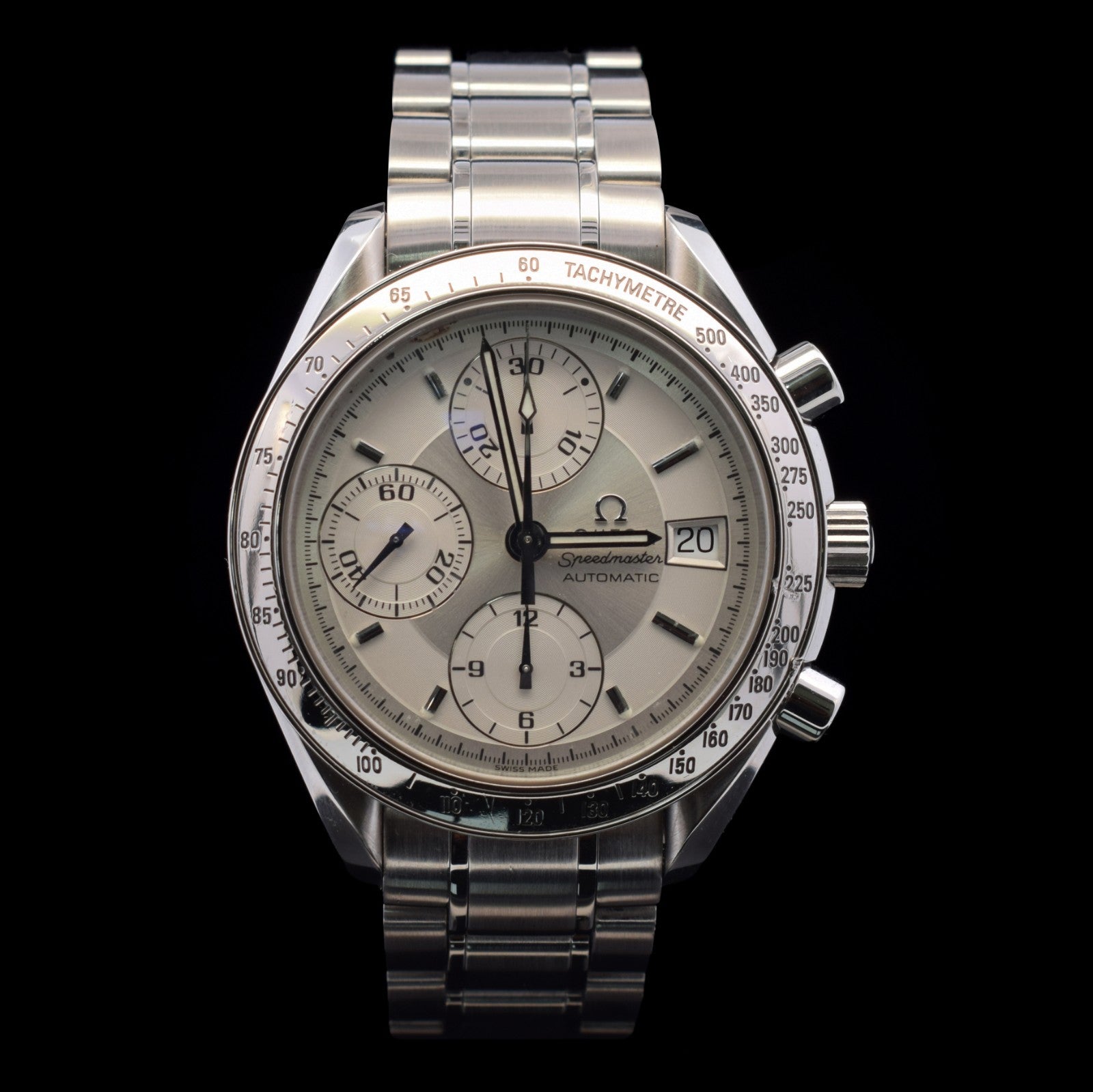 Omega Speedmaster Date 39mm White/Silver Dial | Ref 3513.30 with Card