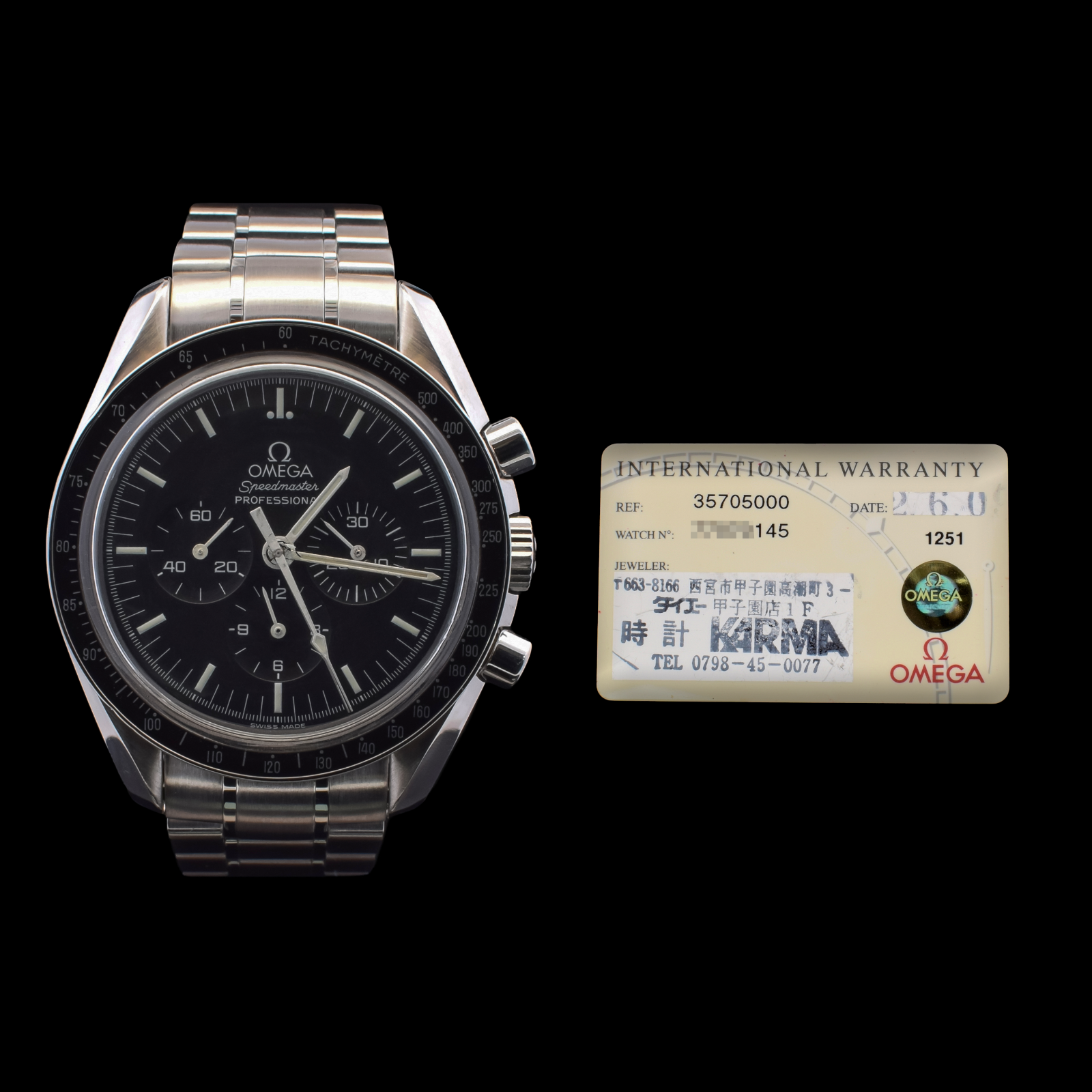 Omega Speedmaster Professional Moonwatch | Ref. 3570.50 with Card