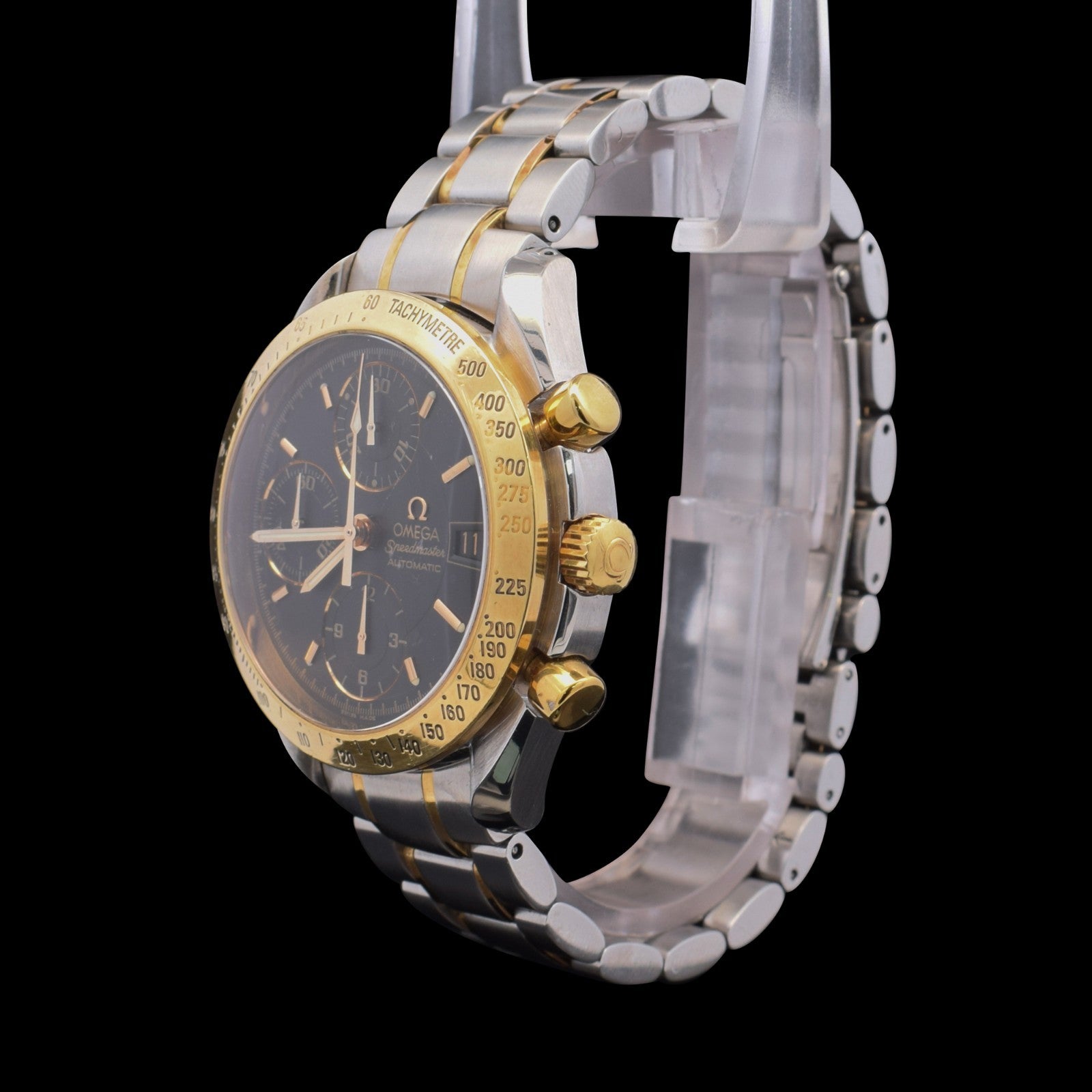 Omega Speedmaster Date Two Tone | 39mm | Black Dial | Ref 3313.50 with Card