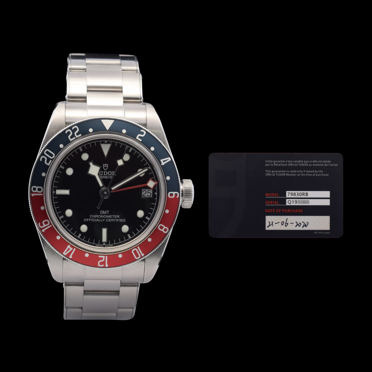 Tudor Black Bay GMT “Pepsi” | 41mm Black Dial | Ref. 79830RB