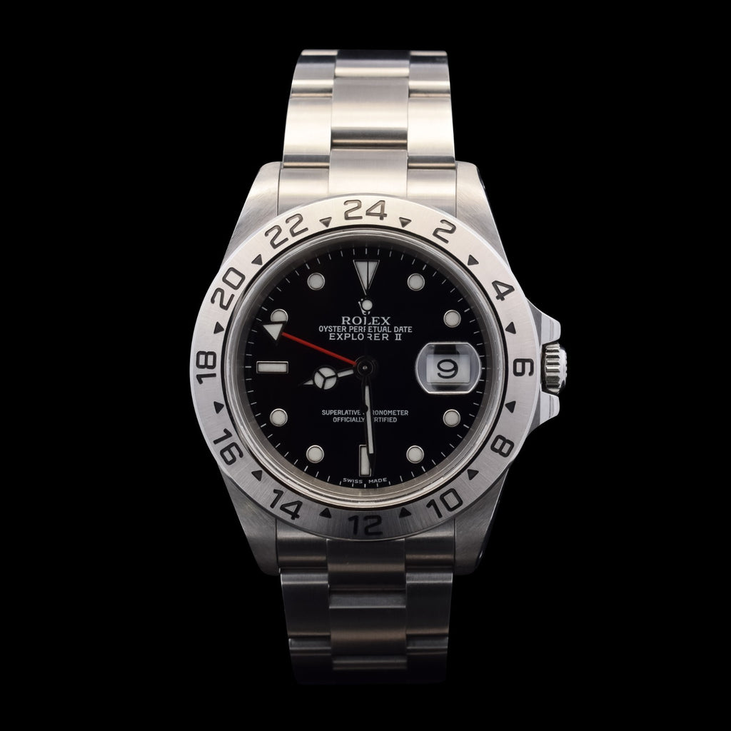 Rolex Explorer II | 40mm Black Dial | Unpolished - Factory Stickers | Ref. 16570