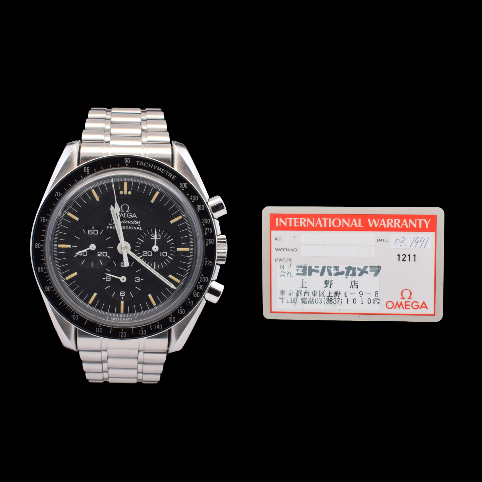 Omega Speedmaster Professional Moonwatch | Calibre 861 | with Card| Ref. 3590.50