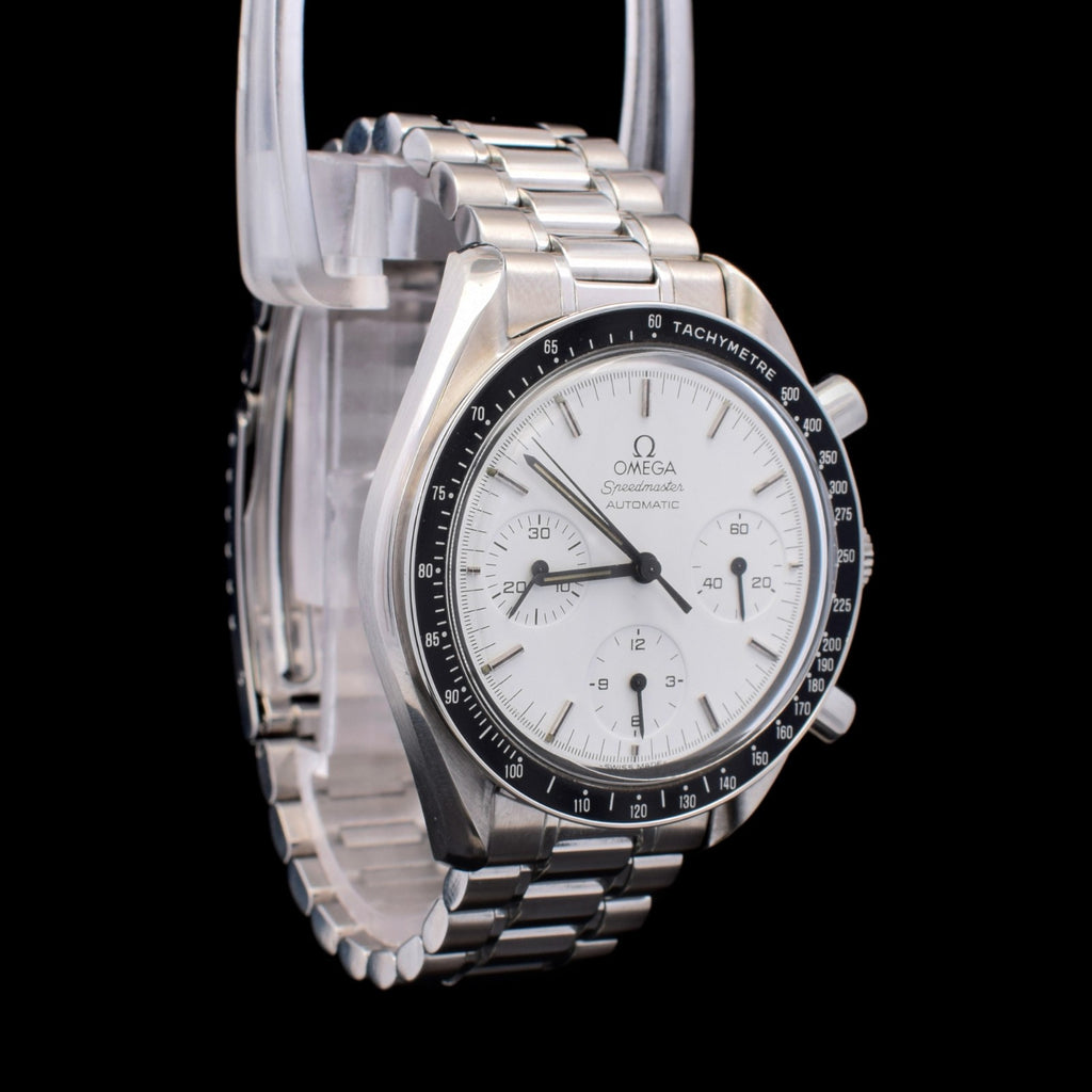Omega Speedmaster Reduced Albino | Rare White Dial | Ref. 3510.20 with Card I