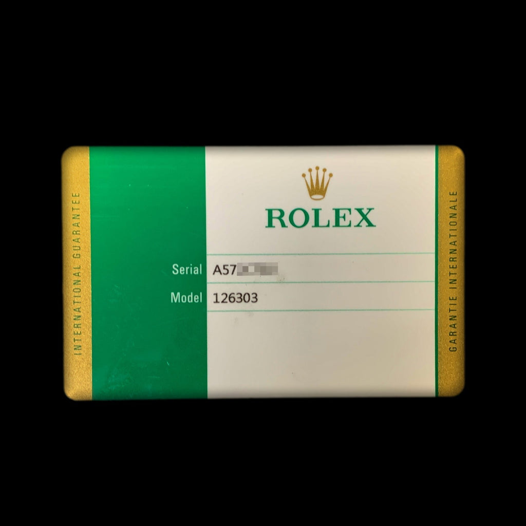 Rolex Datejust 41 | Black Stick Dial | Two-Tone Oyster Bracelet | Ref. 126303 |