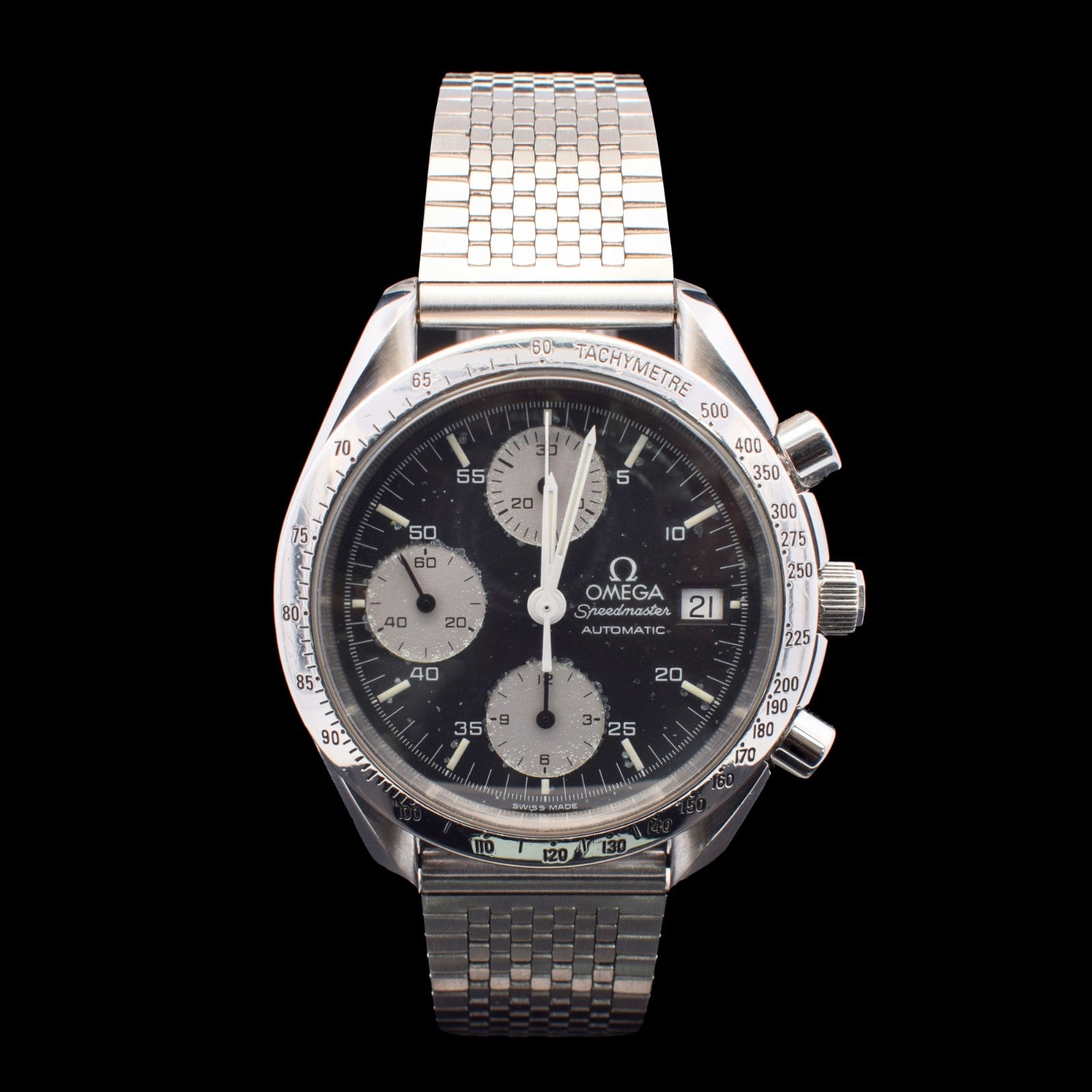 Omega Speedmaster Date | 39mm Black Tuxedo Dial | Ref 3511.50 I