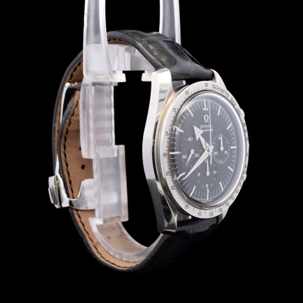 Omega Speedmaster Broad Arrow 1957 | OEM Black Leather Strap | Ref. 3594.50