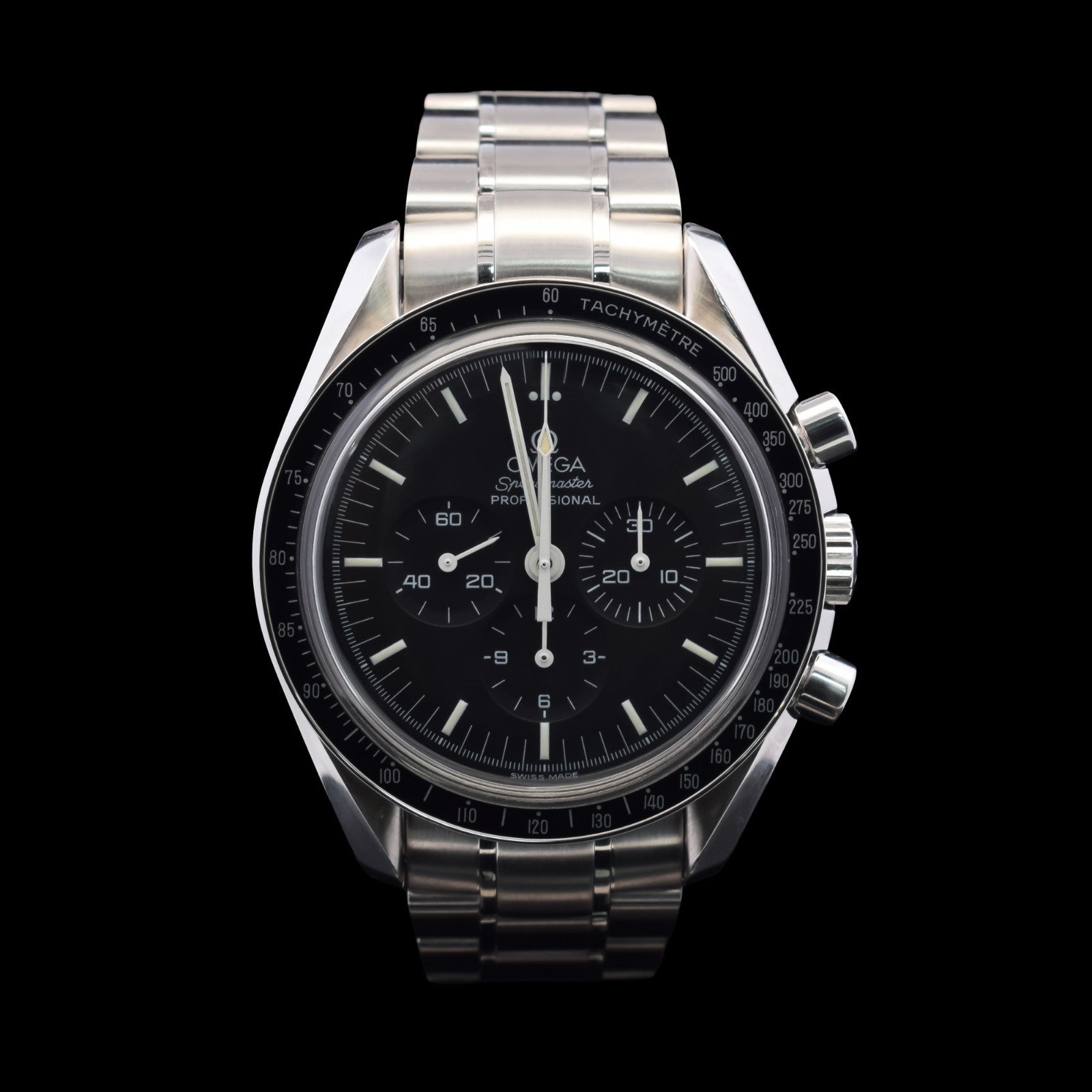 Omega Speedmaster Professional Moonwatch | 1498/840 Bracelet | 42mm Black Dial |
