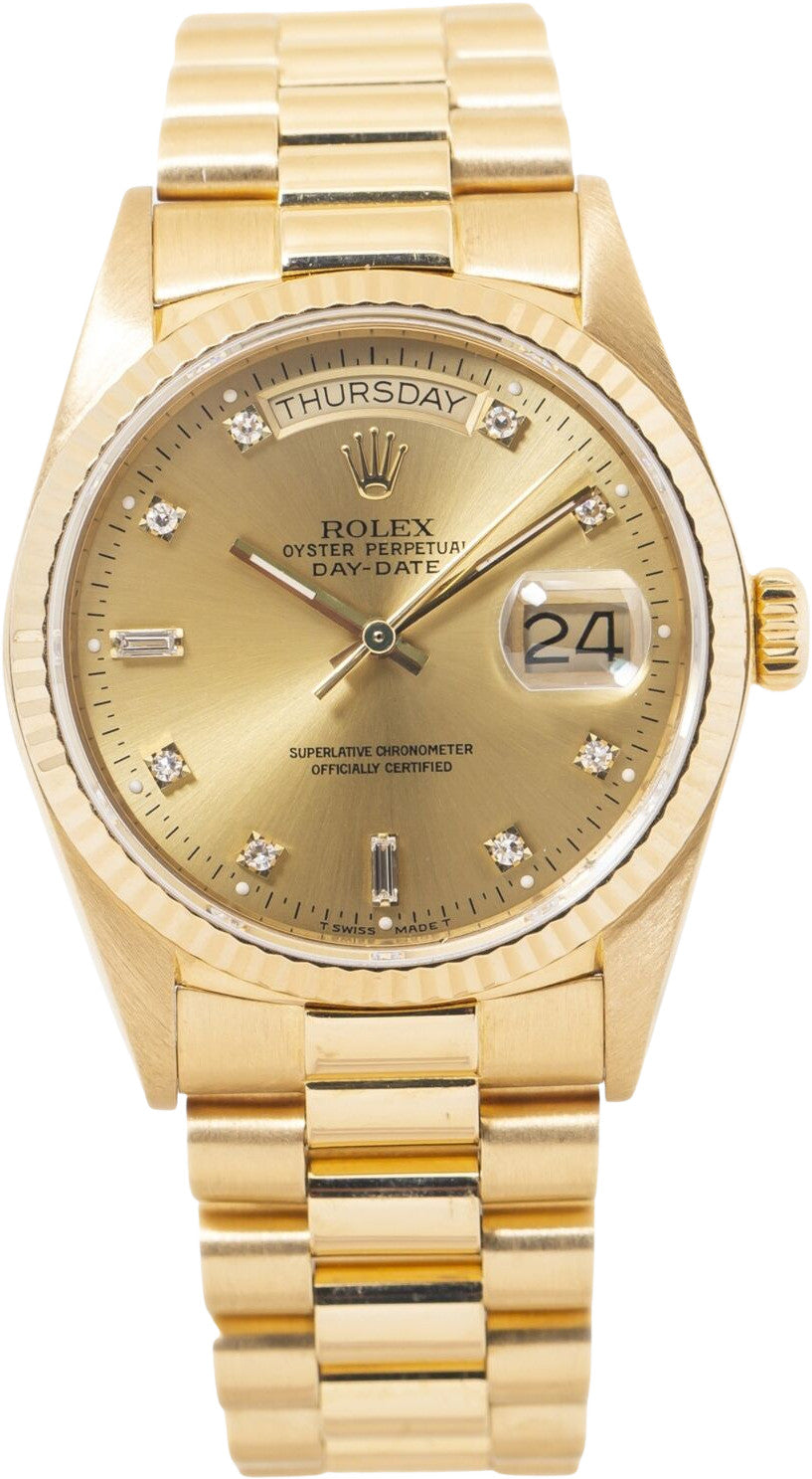 "Presidential" Champagne Dial | Ref 18038 | 6.47 mil  (1980)
