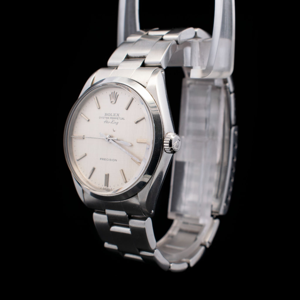 Rolex Air-King 34mm | Rare Silver Linen Dial | Ref. 5500 | 2.89M (1972)