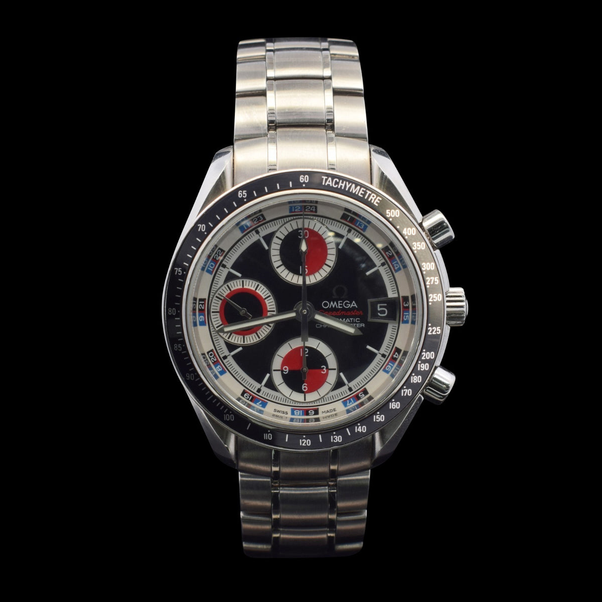 Omega Speedmaster Date “Casino Dial” | Black Dial w/Red Accents | Ref. 3210.52