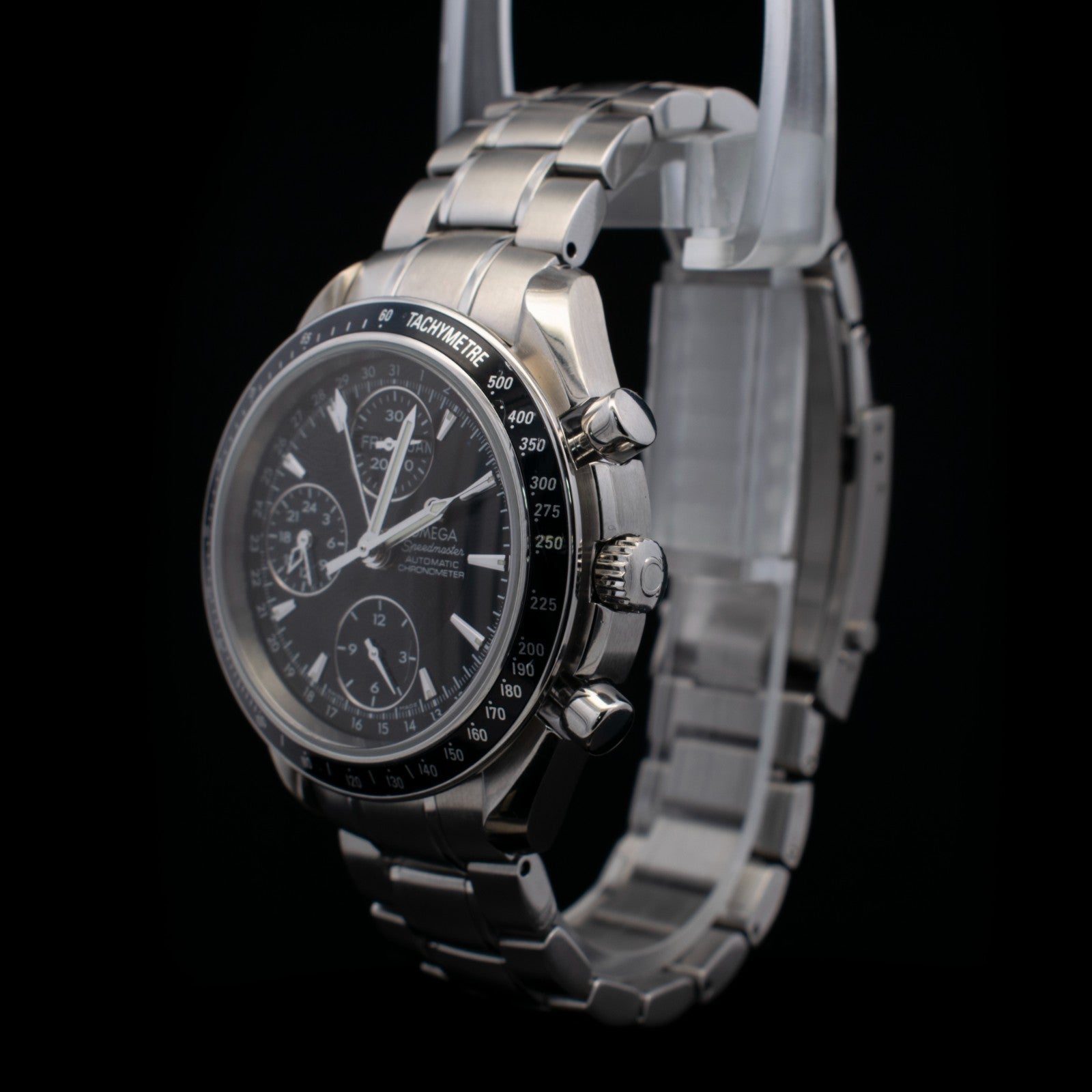 Omega Speedmaster Day-Date – Black Dial – Model 3220.50