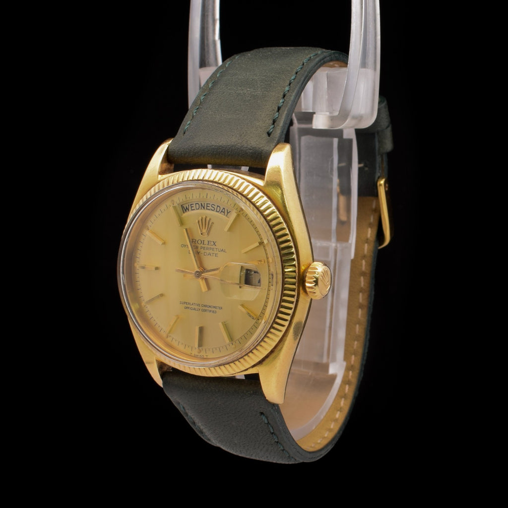 Rolex Day-Date 36 | 18K Yellow Gold | Green Leather Strap | Ref. 1803