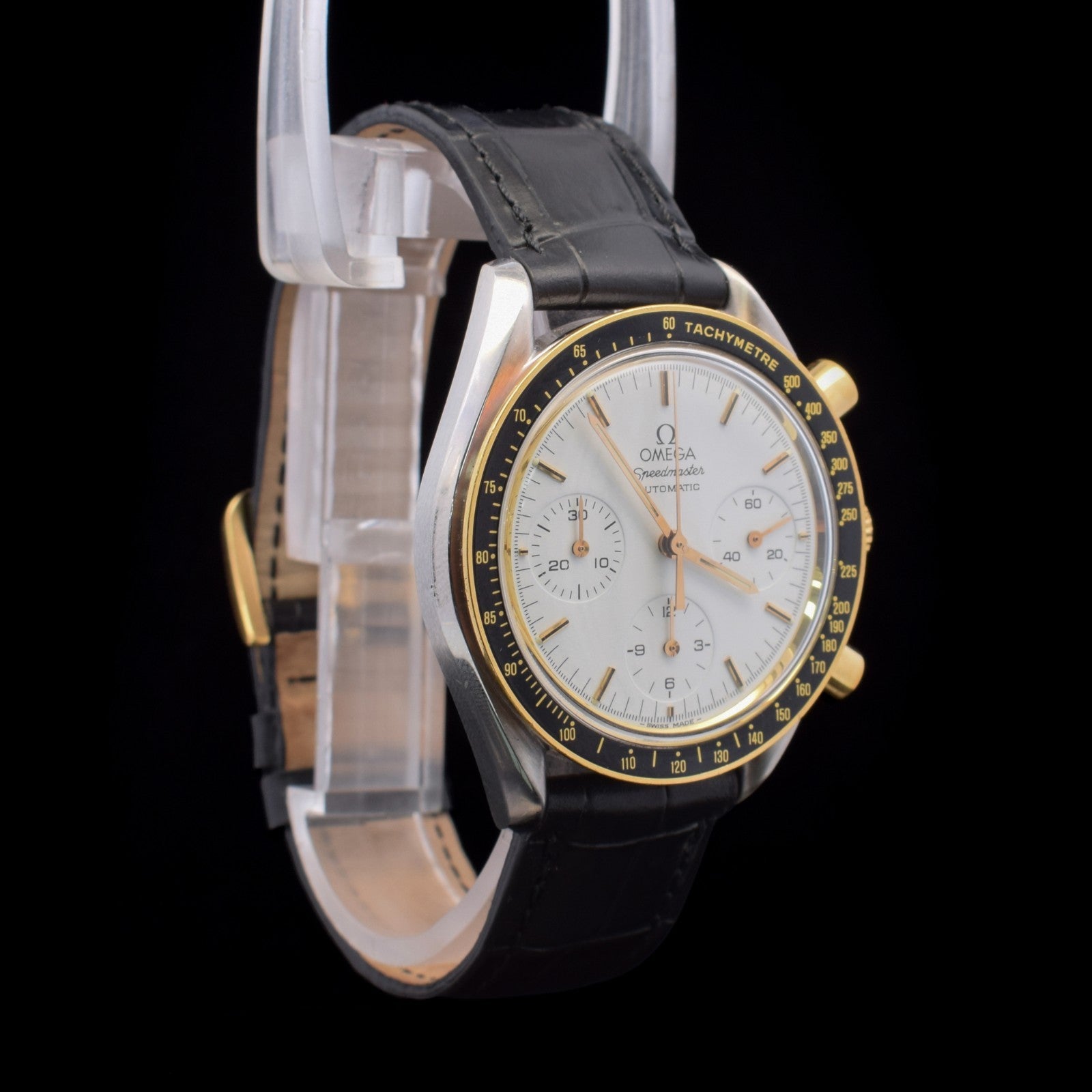 Omega Speedmaster Reduced | Steel & Gold | White Dial | Factory Gold Buckle |