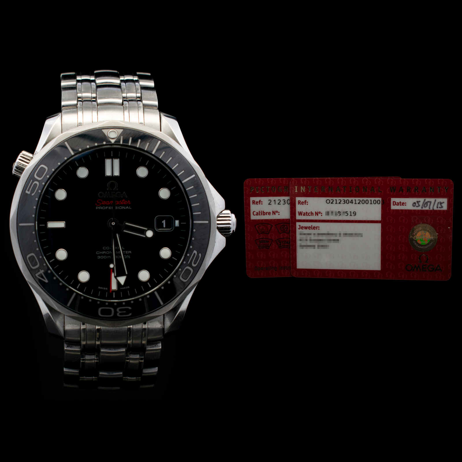 Omega Seamaster Diver 300M 212.30.41.20.01.003 | 41mm Black Dial Ceramic Bezel