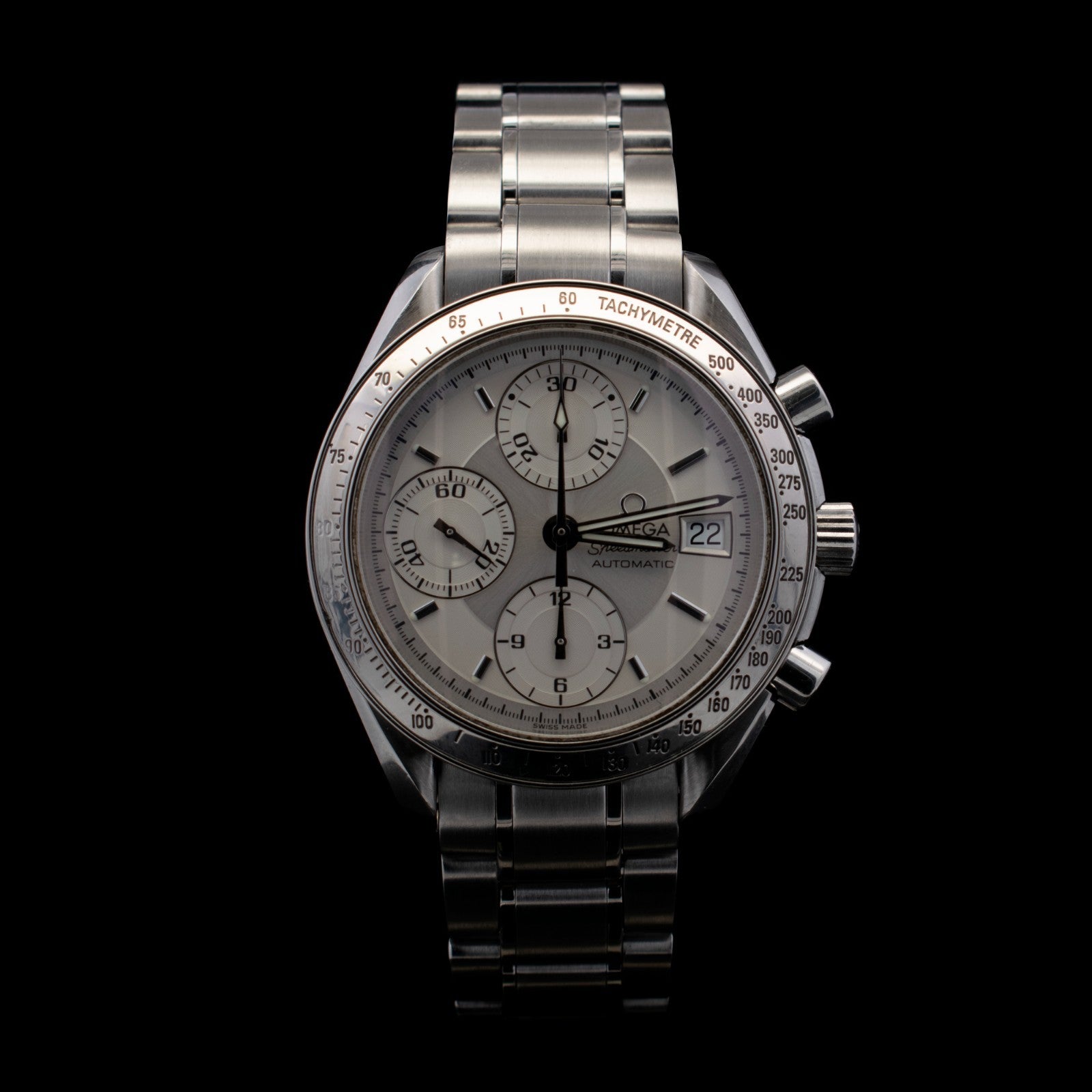 Omega Speedmaster Date 39mm | White/Silver Dial | Ref 3513.30