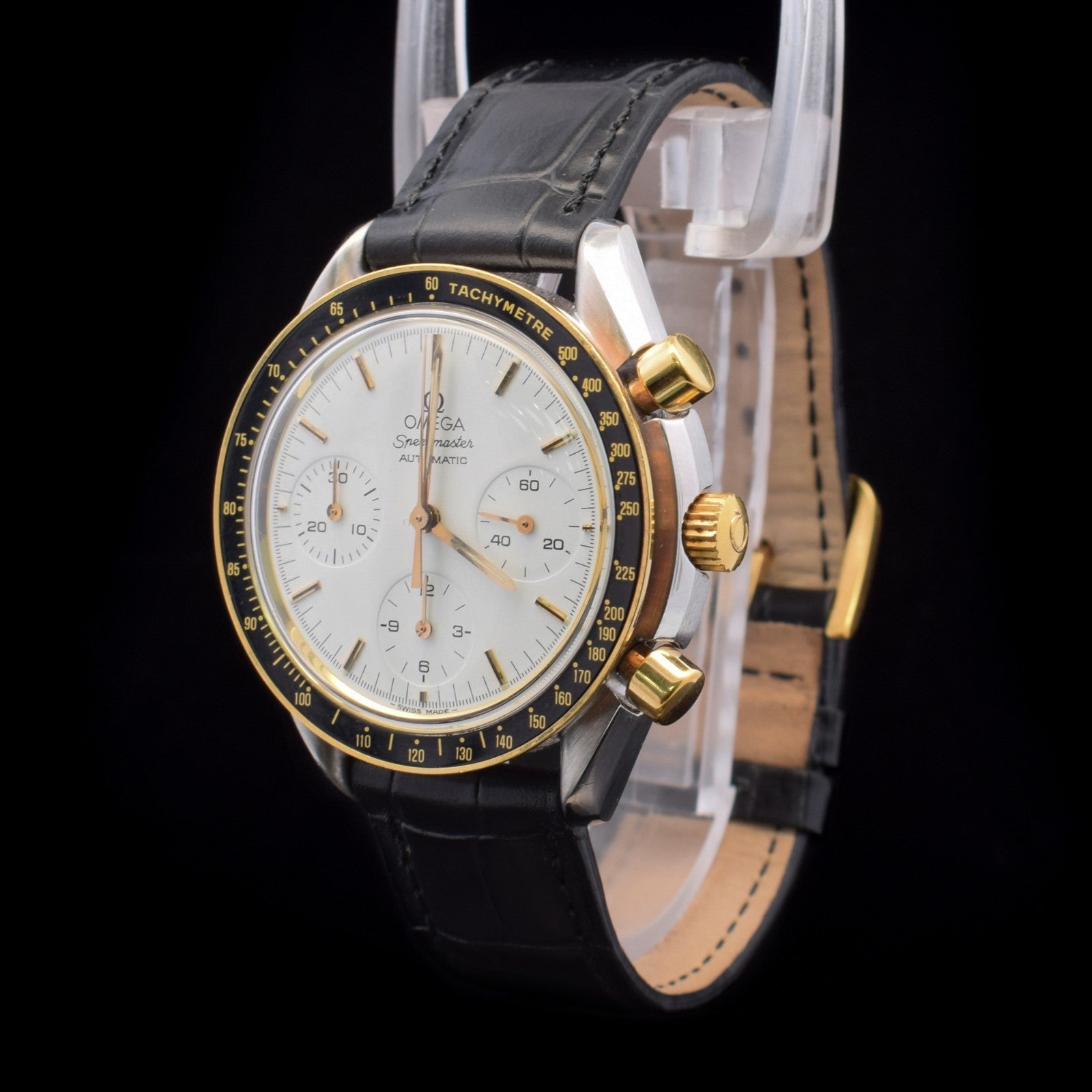 Omega Speedmaster Reduced | Steel & Gold | White Dial | Factory Gold Buckle |