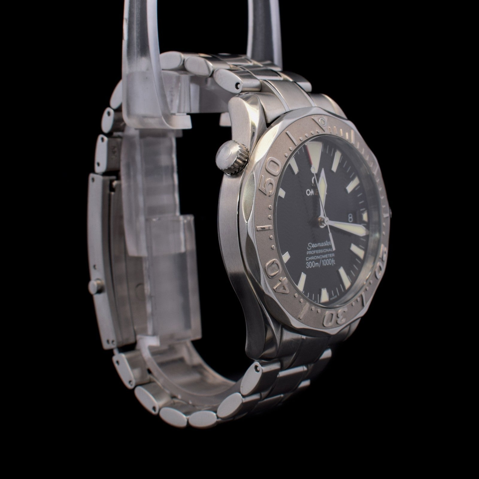 Omega Seamaster Professional 300M | Black Dial | White Gold Bezel | Ref 2230.50