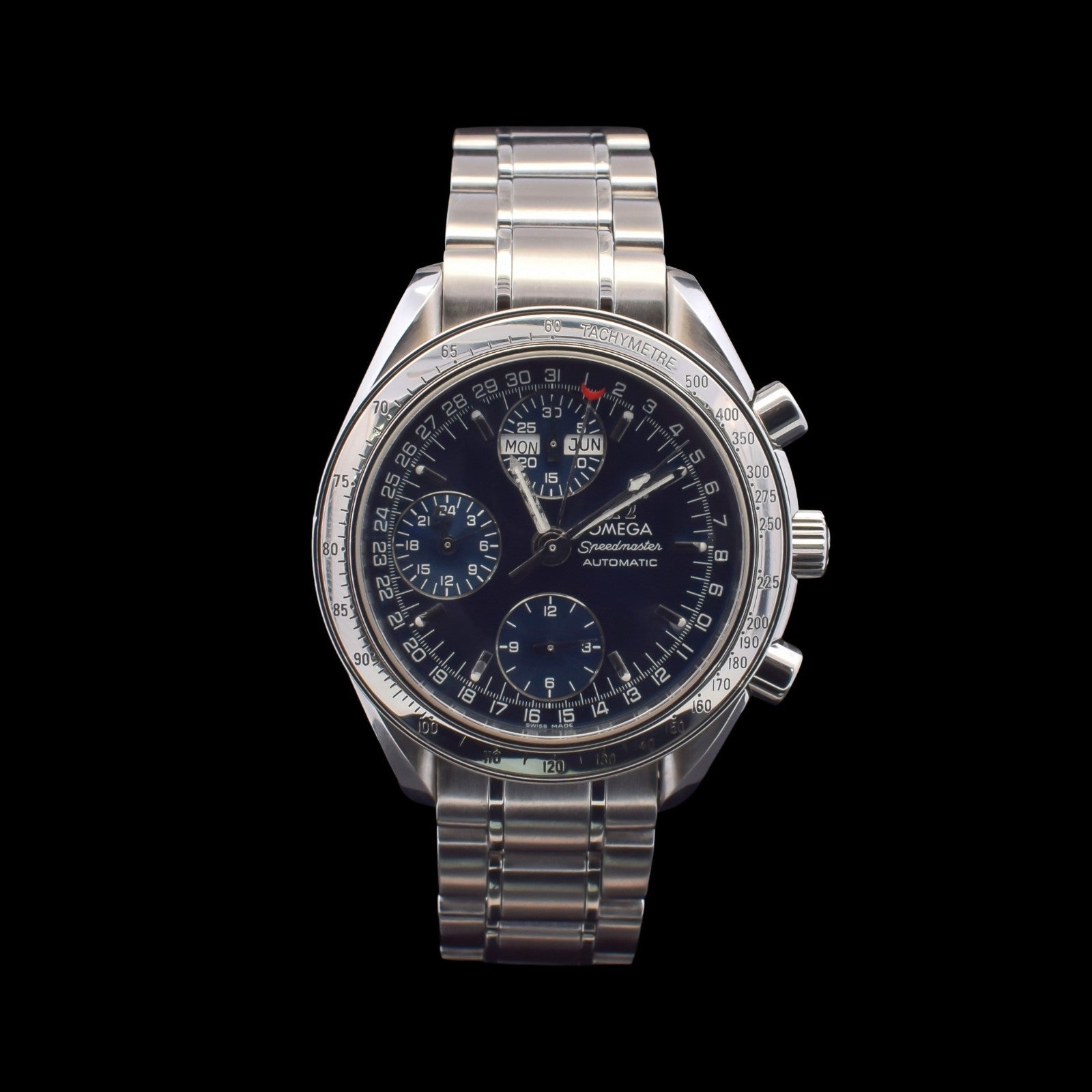 Omega Speedmaster Day-Date | Triple Calendar | 39mm Blue Dial | Ref 3523.80