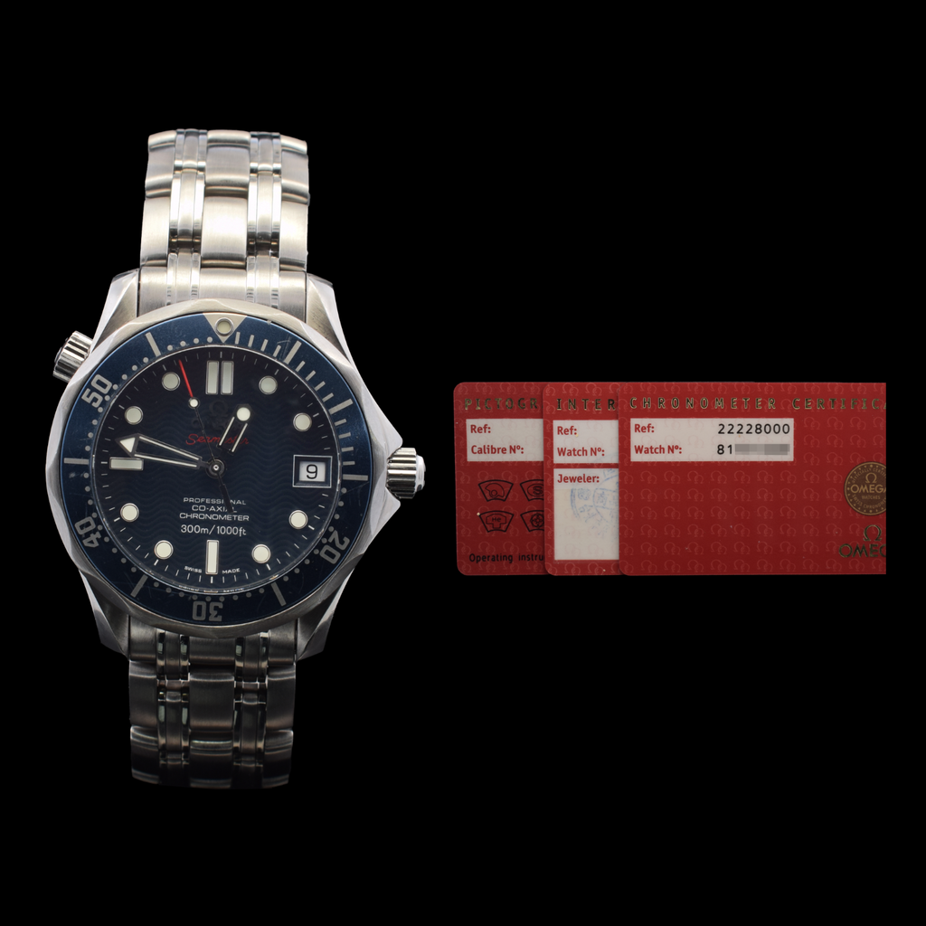 Omega Seamaster Professional Diver 300M “Bond” Midsize | Blue Wave Dial 2222.80