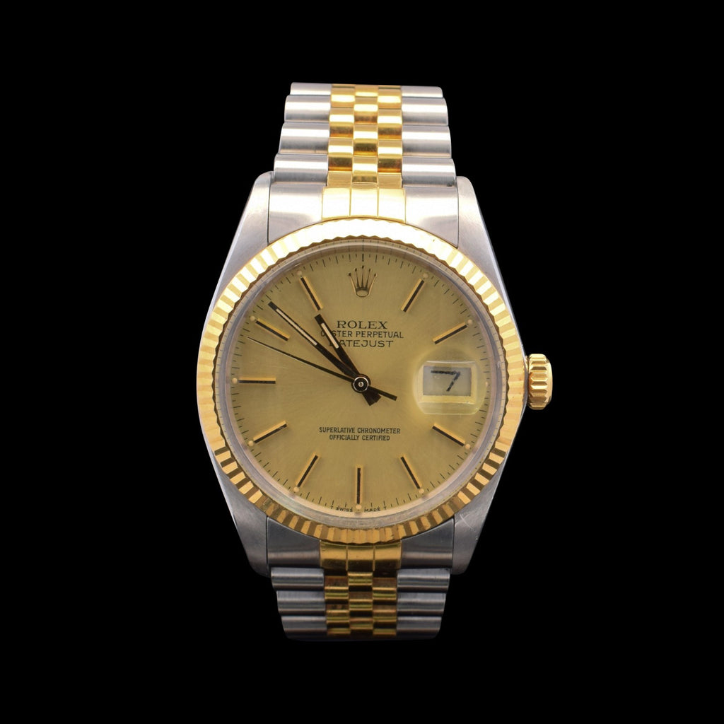 Rolex Datejust 36mm | Two-Tone | Unpolished | Champagne Dial | Ref. 16013 | 1987