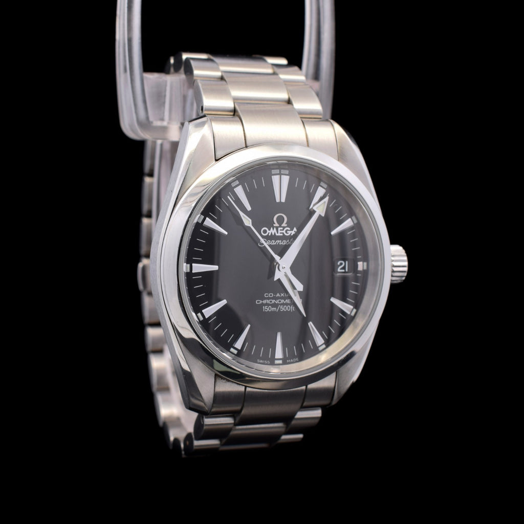 Omega Seamaster Aqua Terra | 36mm Black Dial | Co-Axial | Ref 2504.50 with Card