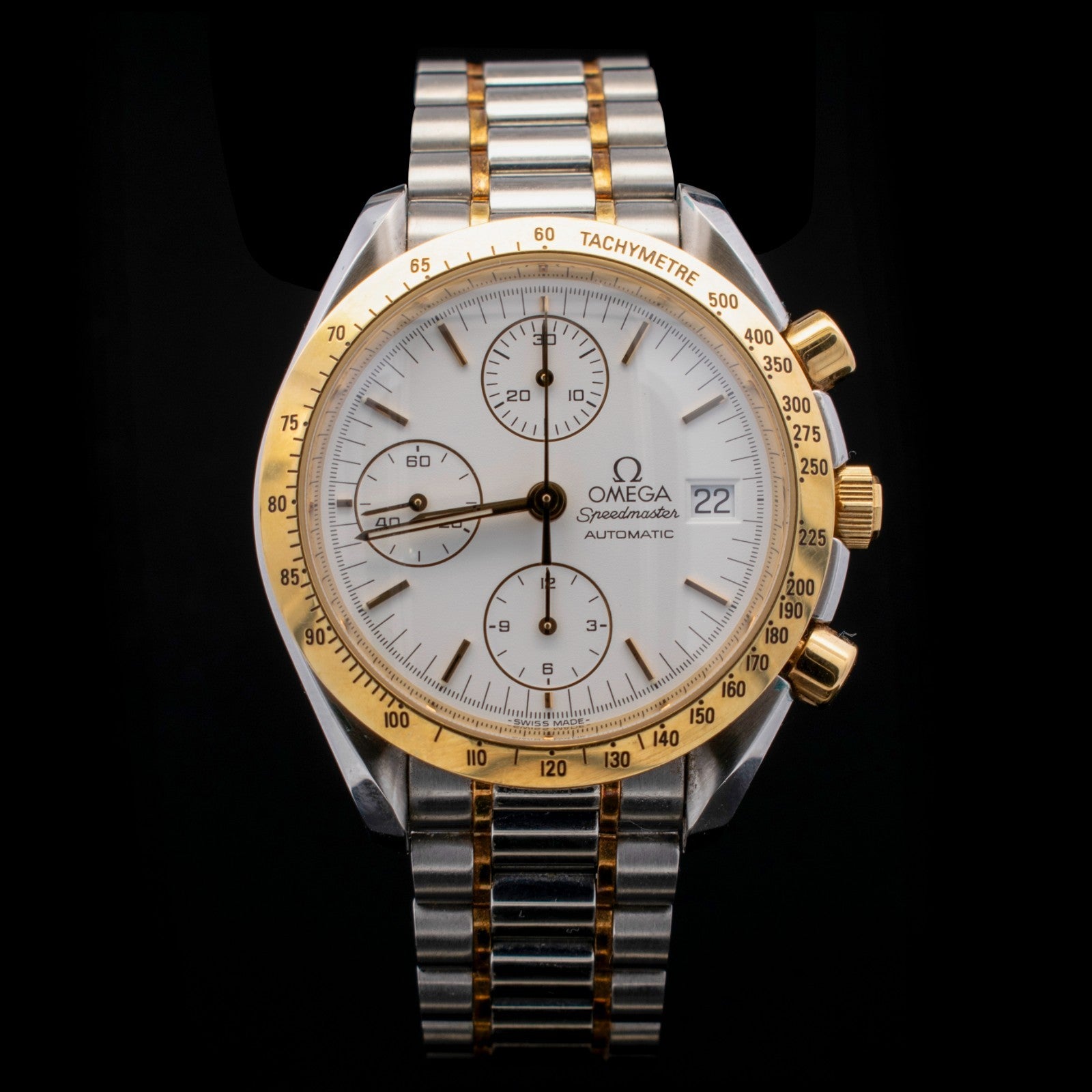 Omega Speedmaster Date Two Tone | White Dial | Unpolished |Ref 3311.20