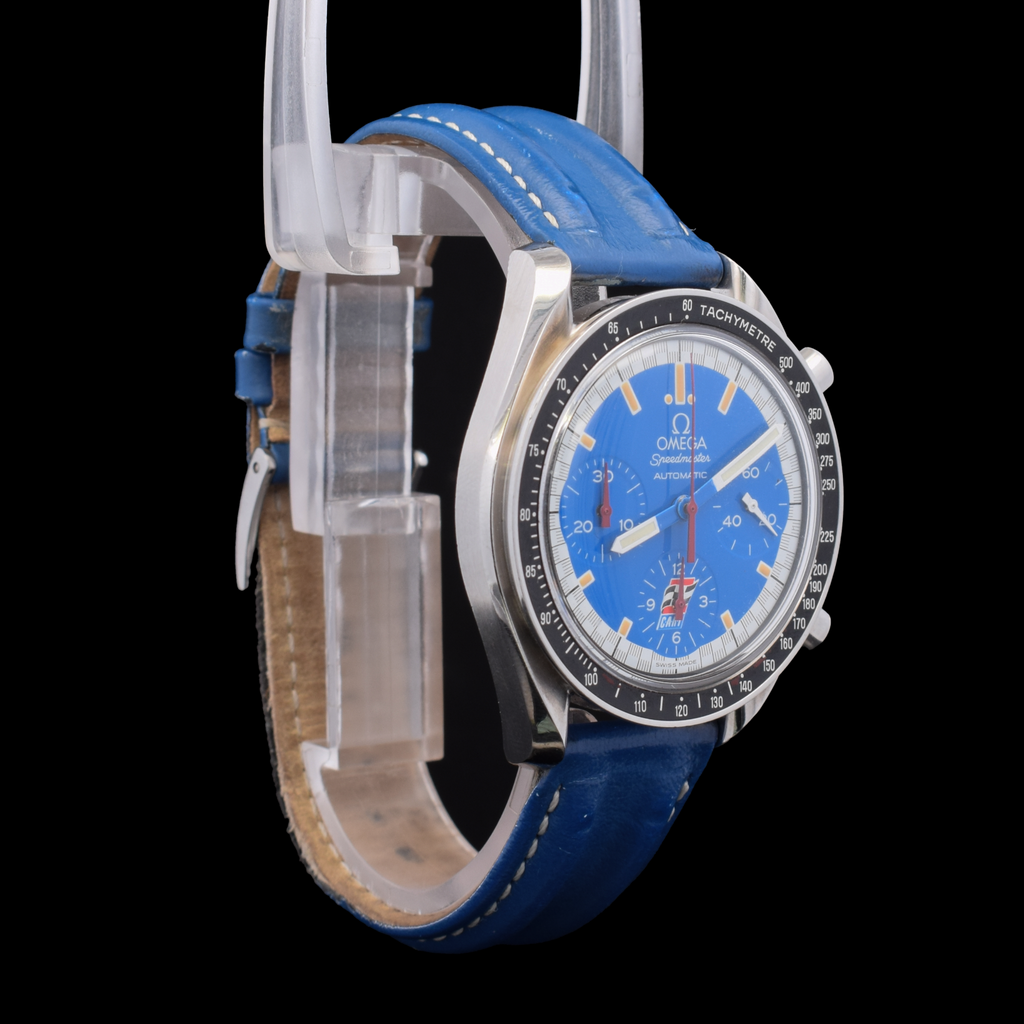 Omega Speedmaster Schumacher |  Omega Blue Leather Strap | Ref. 3510.81
