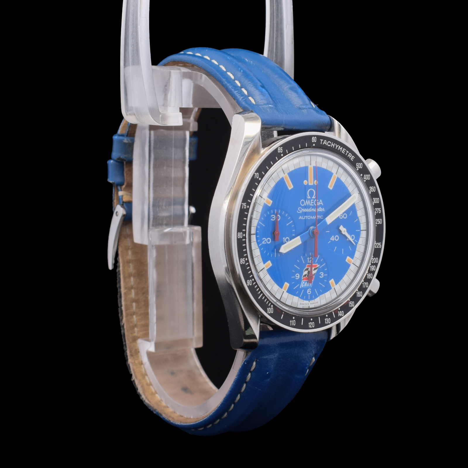 Omega Speedmaster Schumacher |  Omega Blue Leather Strap | Ref. 3510.81