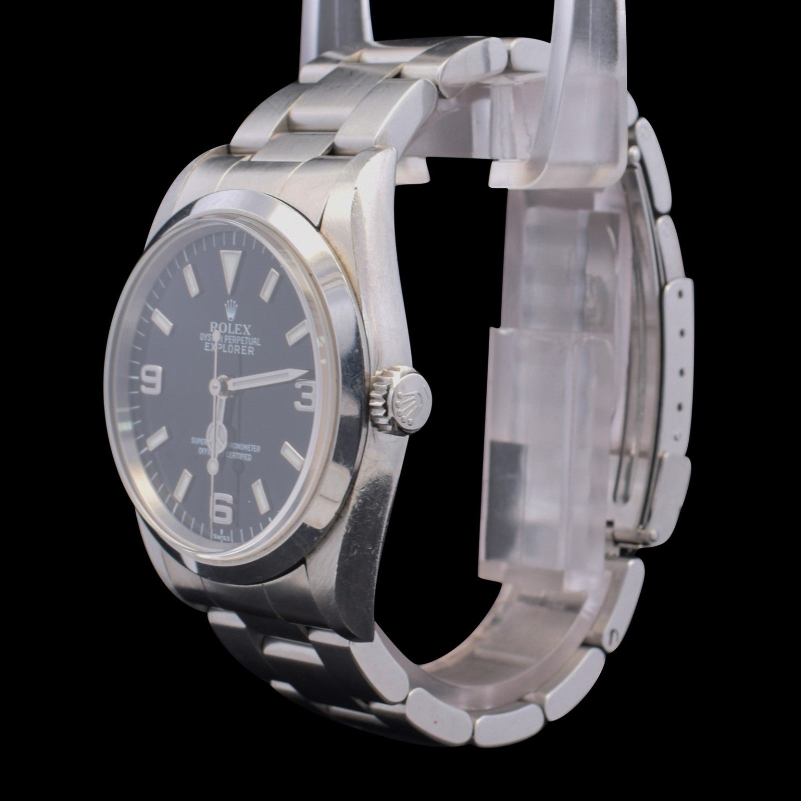 Rolex Explorer 36 | Black 3-6-9 Dial | Unpolished Case | Ref. 114270 with Papers