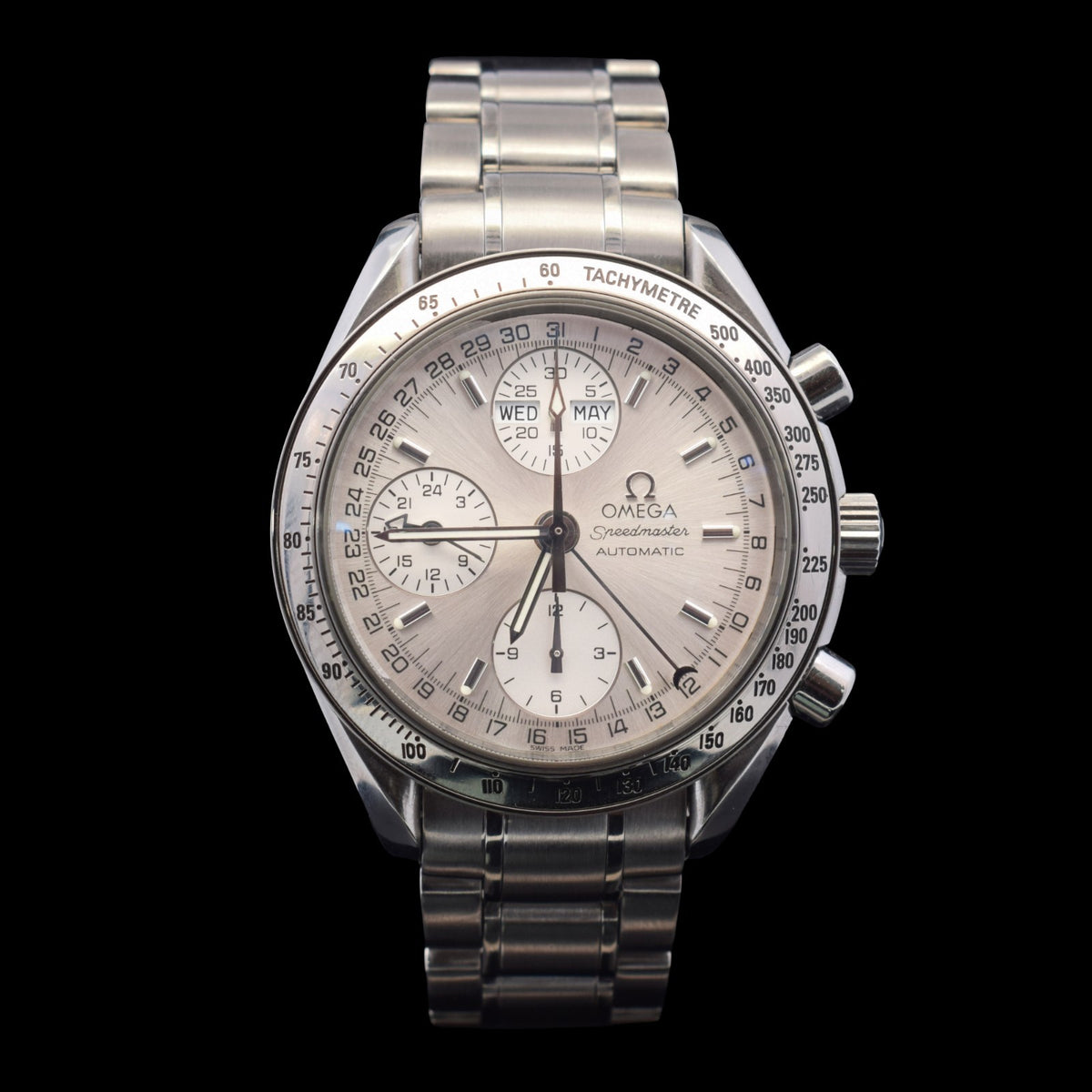 Omega Speedmaster Day-Date | Silver Dial | Triple Calendar | Ref. 3523.30