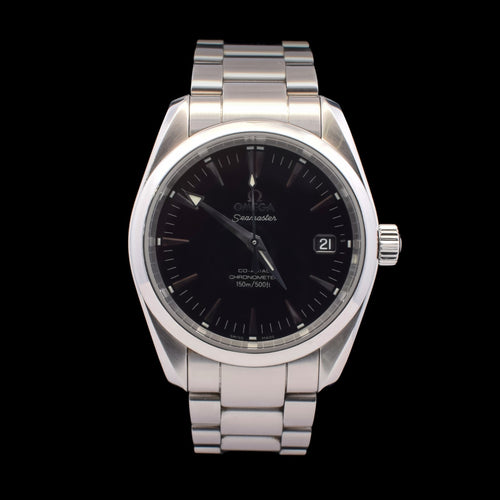 Omega Seamaster Aqua Terra | 36mm Black Dial | Co-Axial | Ref 2504.50 with Card