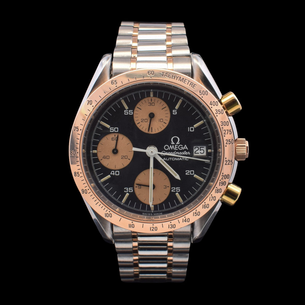 Omega Speedmaster Date | Rose Gold and Stainless Steel | Black Dial | 3316.50