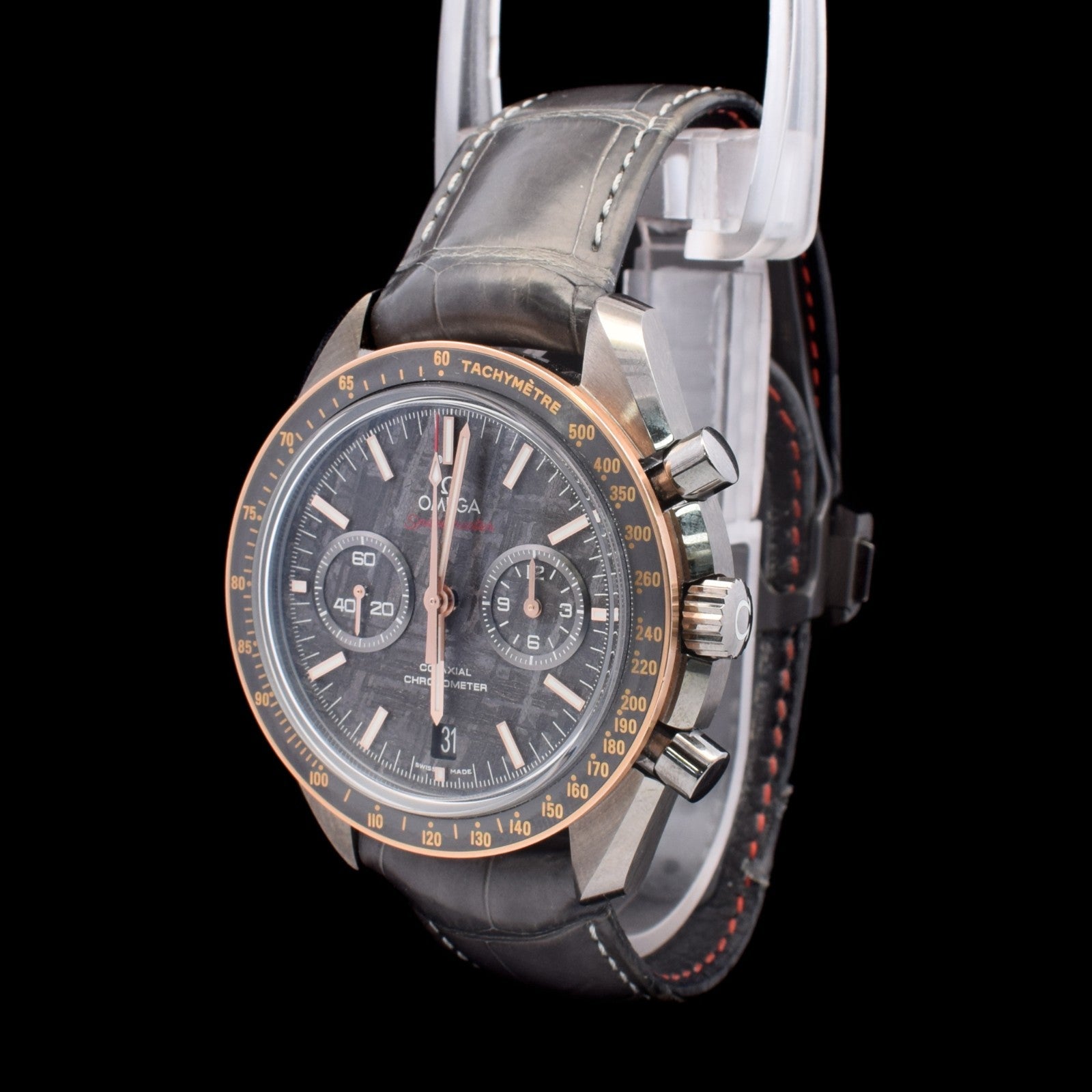 Omega Speedmaster Grey Side of the Moon Meteorite | Sedna Gold Bezel |