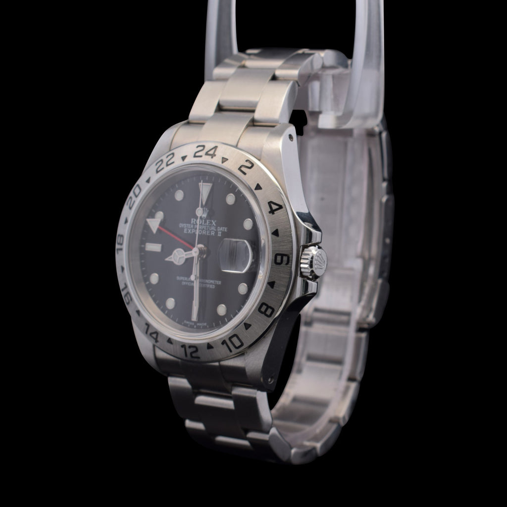 Rolex Explorer II | 40mm Black Dial | Unpolished - Factory Stickers | Ref. 16570