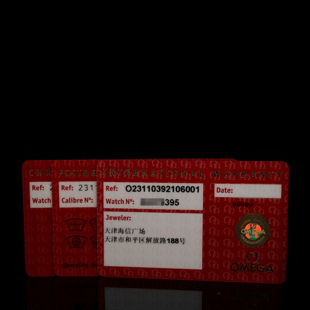 Omega Seamaster Aqua Terra  | Grey Teak Dial | Ref. 231.10.39.21.06.001 | Cards