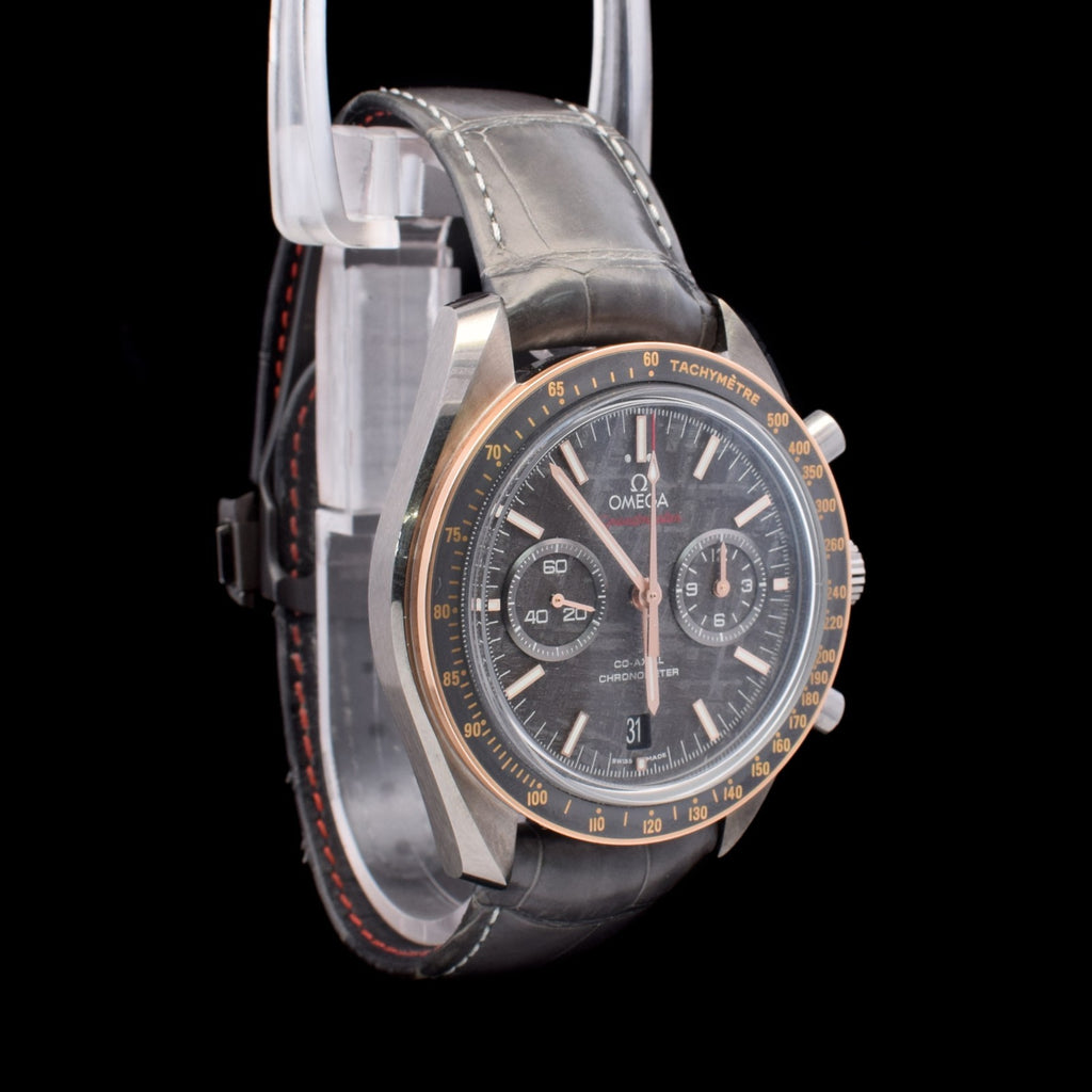 Omega Speedmaster Grey Side of the Moon Meteorite | Sedna Gold Bezel |