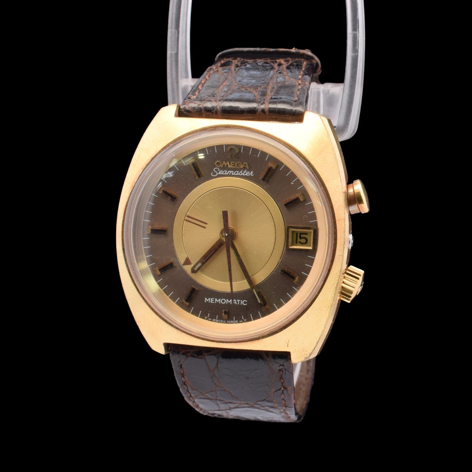 Omega Seamaster Memomatic | Gold-Plated Automatic Alarm | Omega Buckle