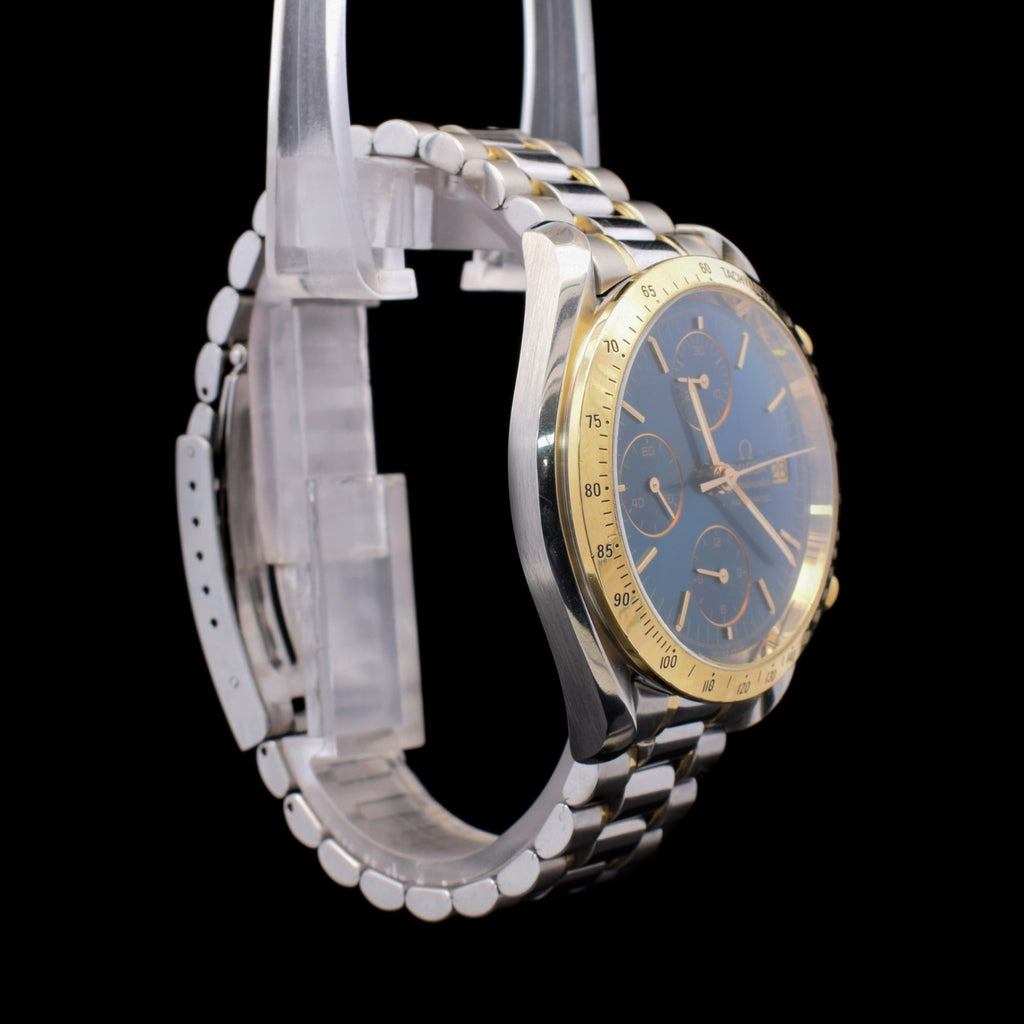 Omega Speedmaster Date | 39mm Blue Dial | Two Tone Yellow Gold | Ref 3311.80 I