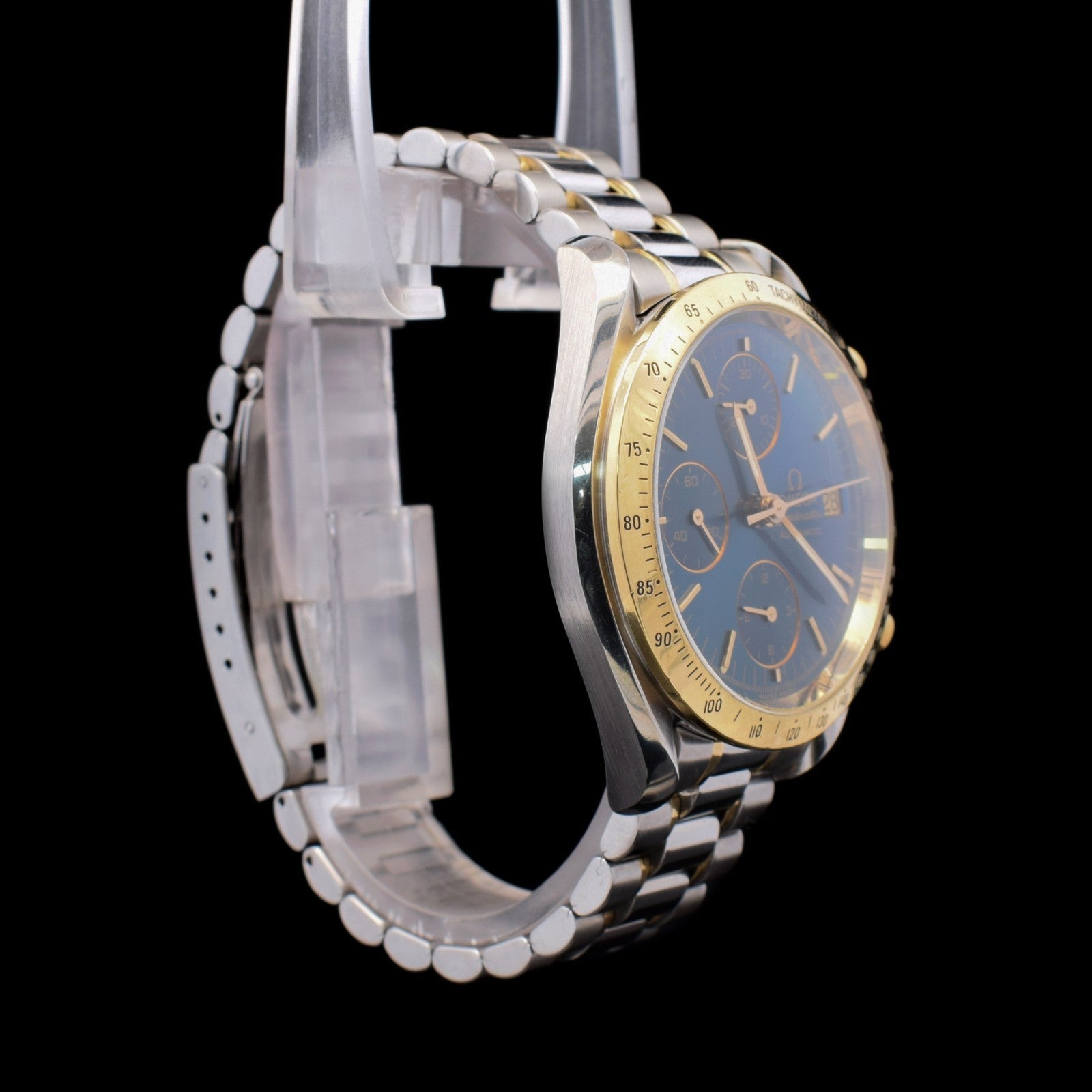 Omega Speedmaster Date | 39mm Blue Dial | Two Tone Yellow Gold | Ref 3311.80 I