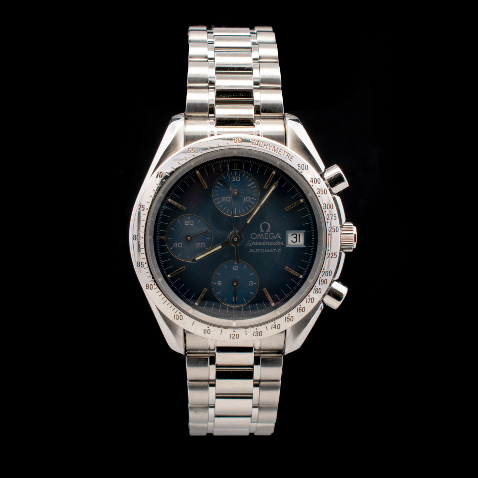 Omega Speedmaster Date | 39mm Blue Dial | Ref 3511.80