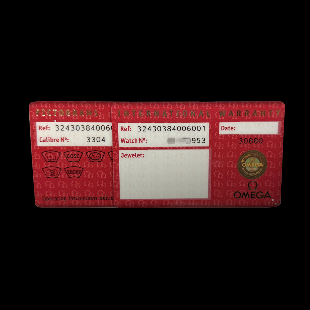 Omega Speedmaster 38 | Grey Dial | Ref. 324.30.38.40.06.001 with Card I