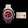 Omega Speedmaster Reduced Michael Schumacher | 39mm Red Dial with Patina
