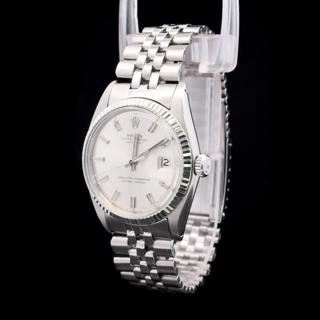 Rolex Datejust 36 | Silver “Wide Boy” Sigma Dial | Ref. 1601 | 3.99M Serial