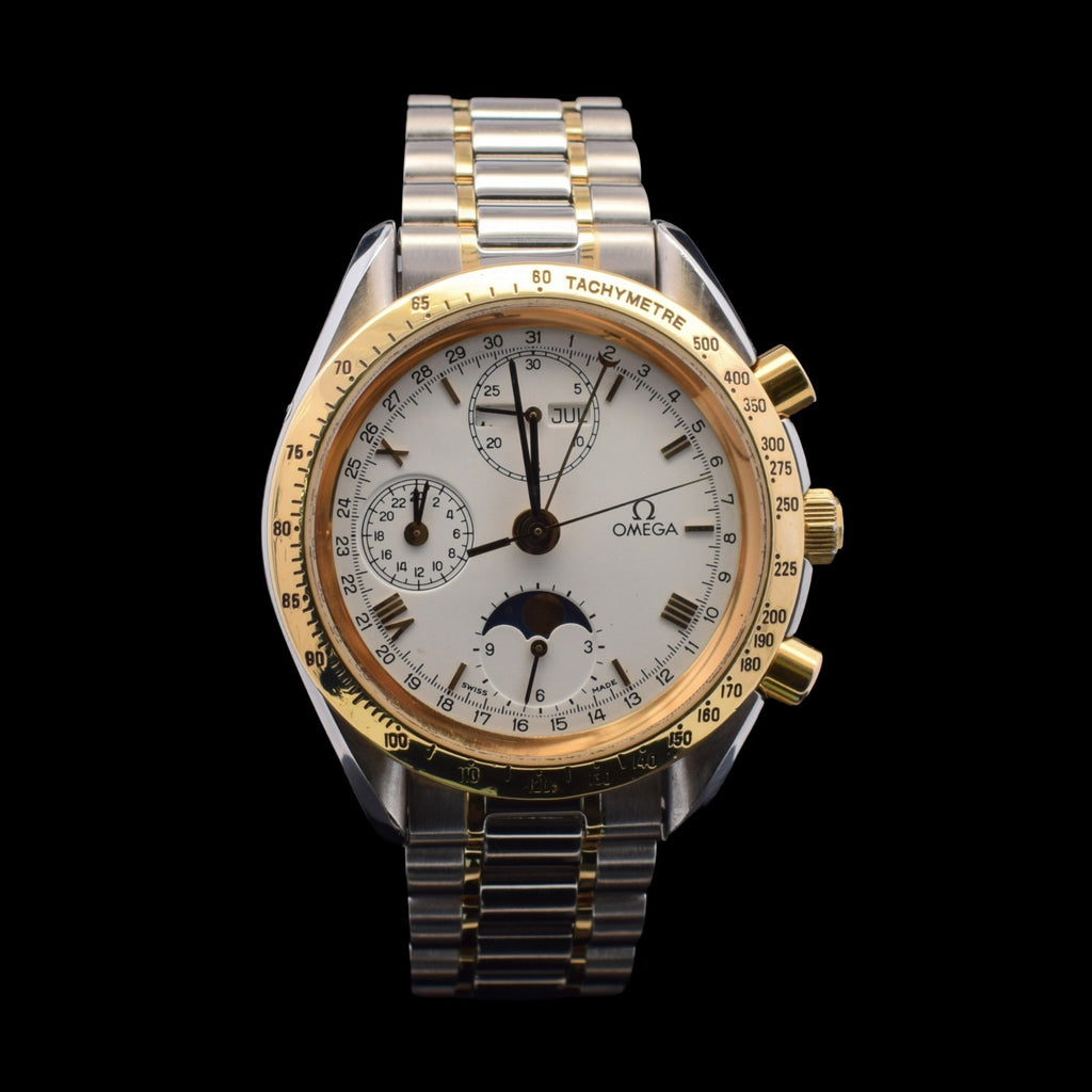 Omega Speedmaster Triple Calendar Moonphase | Two-Tone Steel & Gold | 175.0034 I