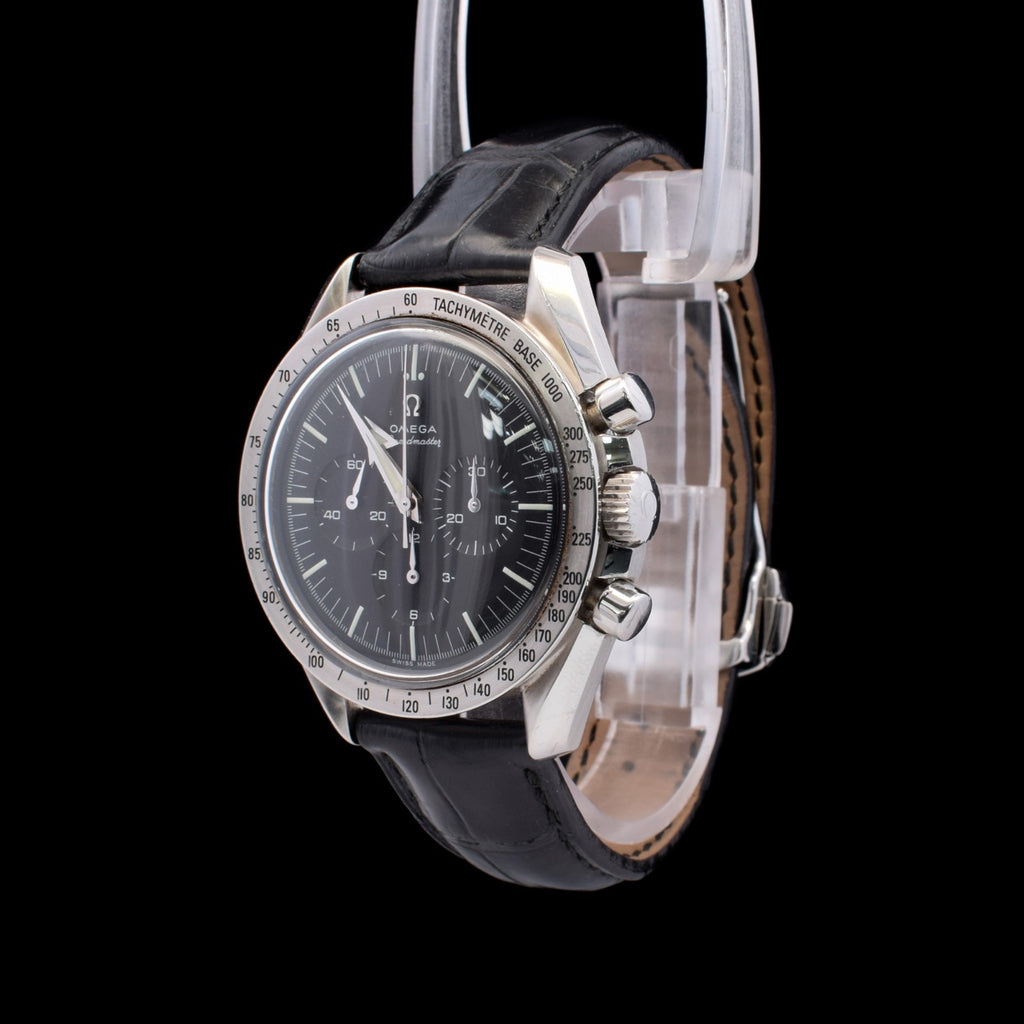Omega Speedmaster Broad Arrow 1957 | OEM Black Leather Strap | Ref. 3594.50